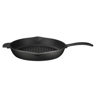 Lava Döküm Demir 28 CM Yekpare Saplı 12 MM Konkav Taban Yuvarlak Izgara Tava LV ECO Y GT 28 KNK