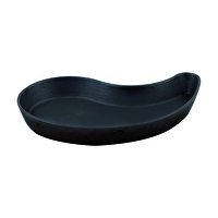 Lava  10x20 CM Döküm Damla Formlu Yingyang Siyah Fajita Tabağı LV ECO FT D 1020