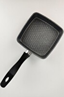 DigitHome Alüminyum Döküm Mini Kare Gri Tava MNB05531