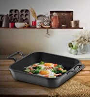 Eda Asya Döküm 22 CM Kapaksız Kare Granit Sahan ZK-974