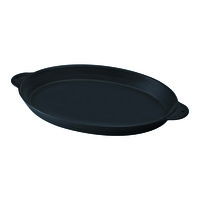 Lava 18x24 CM Döküm Demir Yekpare Çift Kulplu Oval Fajita Tabağı LV ECO FT 1824 T10
