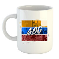 AOG Logo Baskılı Porselen Kupa Bardak