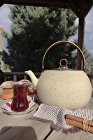 DigitHome Granit Kamp ve Mutfak Çay Bitki Çayı Demliği 3.5 L Bej - 152.2.07.042 C1-1-281