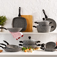 Schafer Cory Yanmaz Yapışmaz Kare Grill Tava 28 CM Gri