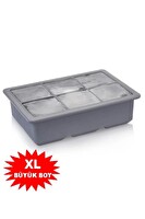 Mithra Life 6'lı Büyük Boy Kare Silikon Buz Kalıbı MIT1073