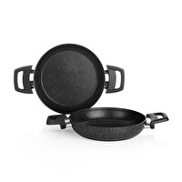 Schafer Black Stone 2'li Sahan Seti 18-22 CM Siyah 1S0450-22007-SIY01
