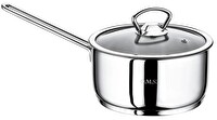 OMS 2 Parça Paslanmaz Çelik 12x5 Cm 0.50 Litre Mini Tencere