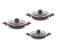 Fms G5001 6 Parça Granit Omlet Set Siyah