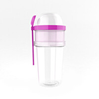 Zweikell Capsularge Pembe Bpa İçermez 750 Ml Atıştırmalık Kabı