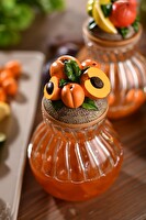 By Uzunoğlu Özel Tasarım Kayısı Figürü Kapaklı Reçel Kavanozu