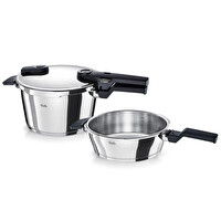 Fissler Vitaquick Glossy Düdüklü Tencere 4.5+2.5 L