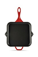 Hosse 28x28 CM Döküm Kare Kızartma Tava Kırmızı