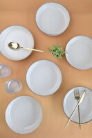 Kütahya Porselen Moderna Çukur Tabak Tarçın 20 CM 6'lı