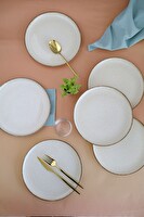 Kütahya Porselen Moderna Servis Tabağı Tarçın 24 CM 6'lı