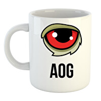 AOG Logo Baskılı Porselen Kupa Bardak No: 5
