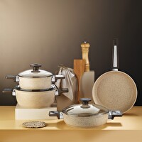 Aryıldız Vortex Cappuccino 7 Parça Tencere Seti AR260210