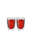 Kitchen Design Lab Yeni Tasarım Çift Cidarlı Borosilikat Şeffaf Cam Bardak 350 ML - 2 Adet 2772