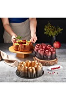 OMS 3280 Muffin 26 Cm Döküm Granit Kek Kalıbı Altın