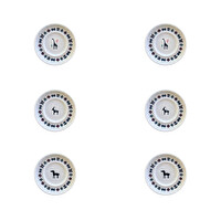 Porser Porselen Hitit Sefa Çay Tabağı Takımı 10 CM 6 Parça BNS6CTPRS1237