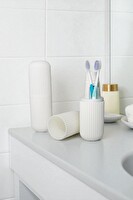 Mithra Life Seyahat Tipi Beyaz Plastik Diş Fırçası Gözlük Aksesuar Saklama Kutusu MIT1210