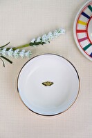Tabak Evi Kelebek 10x3 CM 150 CC Tekli Altın Yaldızlı Kase