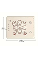 Kitchen Design Lab Profesyonel Krem Rengi Silikon Hamur Açma Matı 50x70 CM