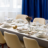 Evaliza Queen’s Flower 60 Parça 12 Kişilik Porselen Yemek Takımı