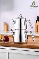 Amboss Steelmax 4 Parça Paslanmaz Çelik Çaydanlık