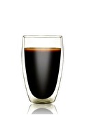 Mithra Life MIT1205 500 ML Çift Cidarlı Isı Yalıtımlı Cam Şeffaf Kupa Bardak