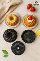 Amboss Mini Trio Döküm 3 Parça Mini Kek Kalıbı