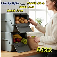 Technow Motek MT-40 S-Box 8 Litre Çok Amaçlı Organizer Düzenleyici Antrasit  2 Adet