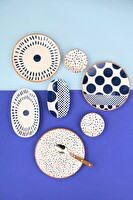 Tabak Evi Porselen Spotty İkram Ve Kahvaltı Takımı 14 Parça - 6 Kişilik