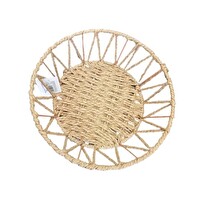 Evimdeyokyok Doğal Örgü Yuvarlak Sepet - 30 CM