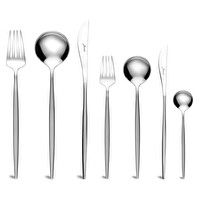 Jumbo 1000022829005 9000 84 Parça 12 Kişilik Çatal Kaşık Bıçak Seti Mat Çelik