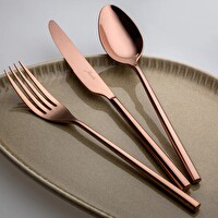 Jumbo 500.01.01.6701 1001 84 Parça 12 Kişilik Titanyum Bronz Çatal Kaşık Bıçak Seti