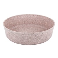 OMS 3411 Granit Yuvarlak Fırın Tepsisi 28 CM Sütlü Kahve