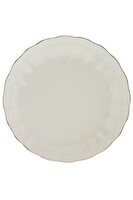 Kütahya Porselen Bone Luz Altın File Çukur Tabak 20 CM - Tekli