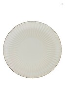 Kütahya Porselen Bone Luz Altın File Pasta Tabağı 21 CM - Tekli