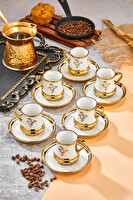 Cooker CKR3459 6 Kişilik 90 ML Porselen Kahve Fincanı Takımı