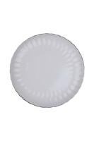 Kütahya Porselen Bone Luz Platin Fileli Pasta Tabağı 21 CM Tekli