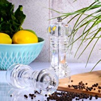Emr Şeffaf Akrilik Tuz Karabiber Öğütücüsü Orta Boy 16.5 CM Tekli