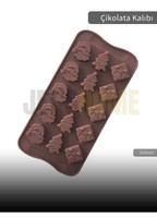 Jet's Home Çam Desen Çikolata Kalıbı Bpa Free Buz Kalıbı Silikon Tatlı Kalıbı Yapışmaz Kalıp