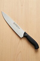 Sürbisa 61190 Profesyonel Mutfak Şef Aşçı Bıçağı Sürmene Çelik Et Sebze Doğrama Bıçak Siyah 35 CM