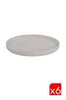 Tabak Evi Porselen Stolt Dik Yanaklı Kayık Tabak 32.50x17x2.50 CM 6'lı