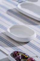 Acar JEA-07400 Rumi 13 CM Porselen Oval Kayık Sunum Tabağı 6 Adet