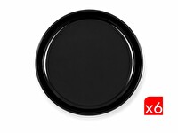Kütahya Porselen Moderna Çukur Tabak Siyah 19 CM 6'lı MOD20CK740104