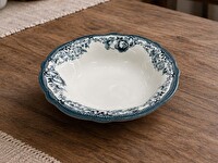 Porser Porselen Velour Antrasit Fulya Bowl Kase 26 CM Tekli