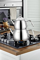 Cooker Afitap Aile Boy 1.75-3 L Gümüş Paslanmaz Çelik Çaydanlık Takımı CKR3921