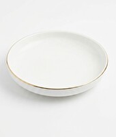 Tabak Evi Porselen Sofia 18.5 CM 620 CC Tekli Altın Yaldızlı Çukur Tabak