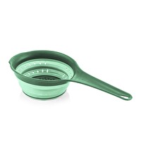 Qlüx İdeas Katlanabilir Saplı Süzgeç Yeşil 37 CM